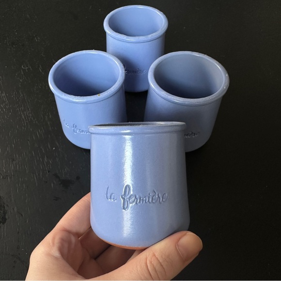 Set of Four la fermiere clay pots - Picture 1 of 4